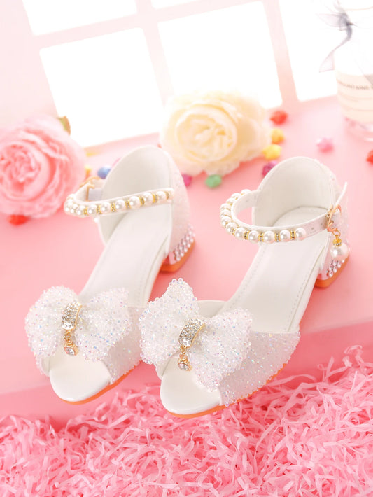 Girls' Dress Sandals For Formal Occasions, Children High Heels For /Models Performance And Fashion Show