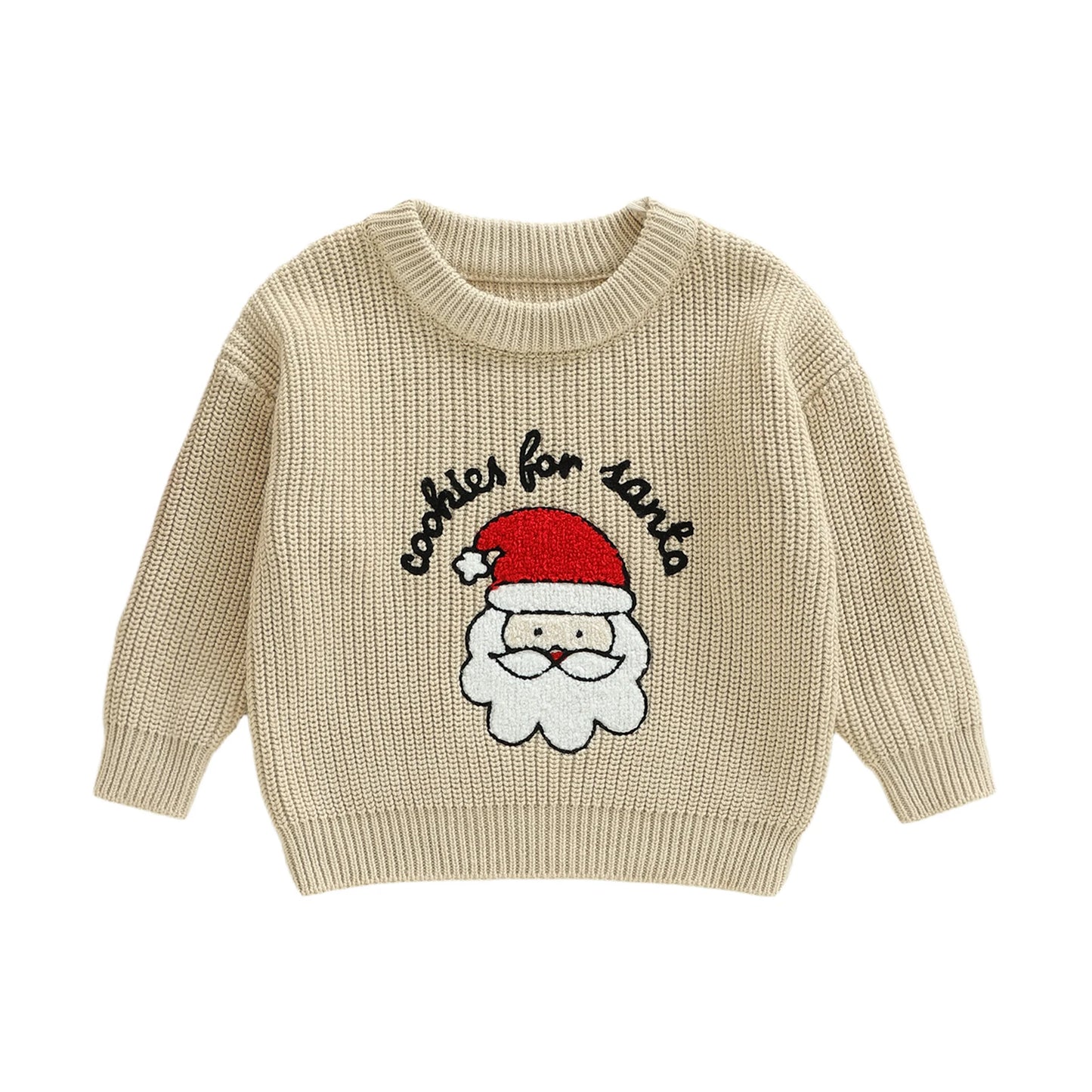 Cute Reindeer Patterned Kids Christmas Sweaters with Ribbed Cuffs and Hemline - Festive Holiday Knit Pullovers for Boys and