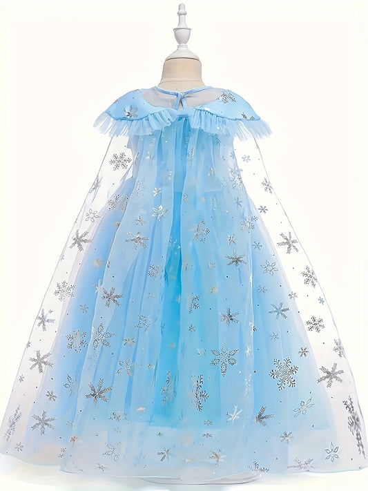 Stunning Frozen Elsa Dress with Led Light Girls Role Play Princess Apparel Toddler Light up Fairy Elsa Classic Clothing