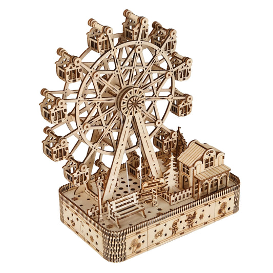 ferris wheel Model DIY 3D Wooden Puzzle Building Block Kits Assembly Toy Birthday Gift For Kids Adult Home Decor