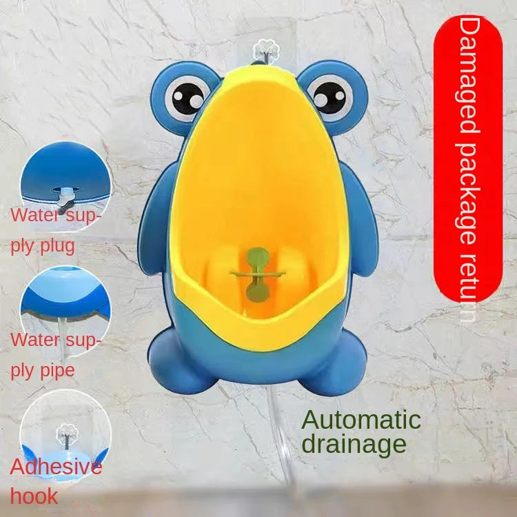 1pc Animal Cartoon Design Baby Boy Frog Potty Toilet Urinal Pee Trainer Wall-Mounted Toilet Pee Trainer For 0-6 Ages