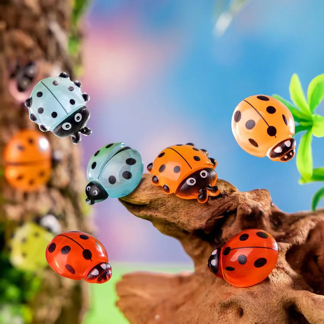 10-piece set of cross-border fashionable cute bee ladybug hair clips mini accessories hairpins for students bulk fun