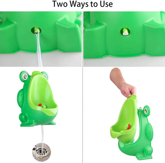 1pc Animal Cartoon Design Baby Boy Frog Potty Toilet Urinal Pee Trainer Wall-Mounted Toilet Pee Trainer For 0-6 Ages