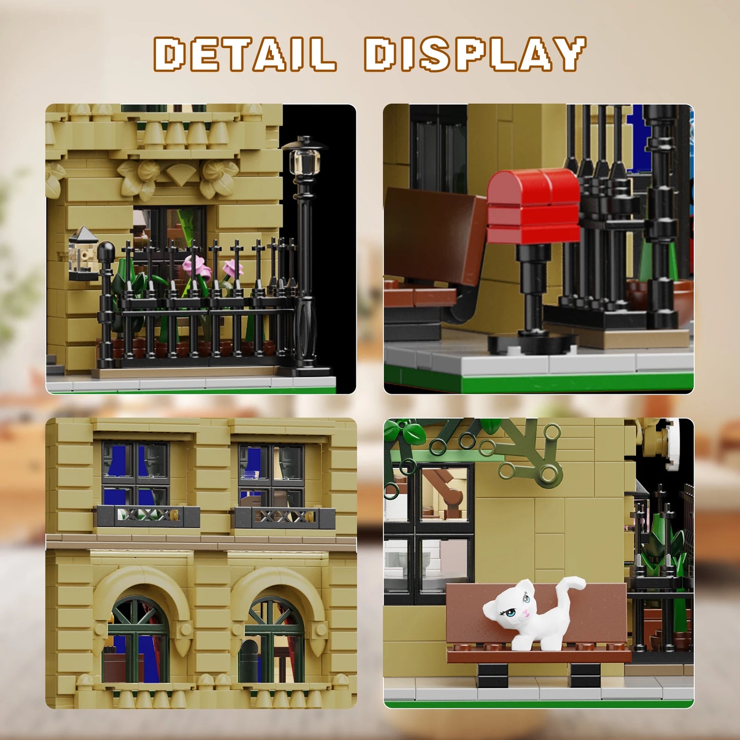 Sheffield House Building Blocks Set Nanny Home Street View Retro Architecture Model Bricks Toys Birthday Gifts for Kids Adults