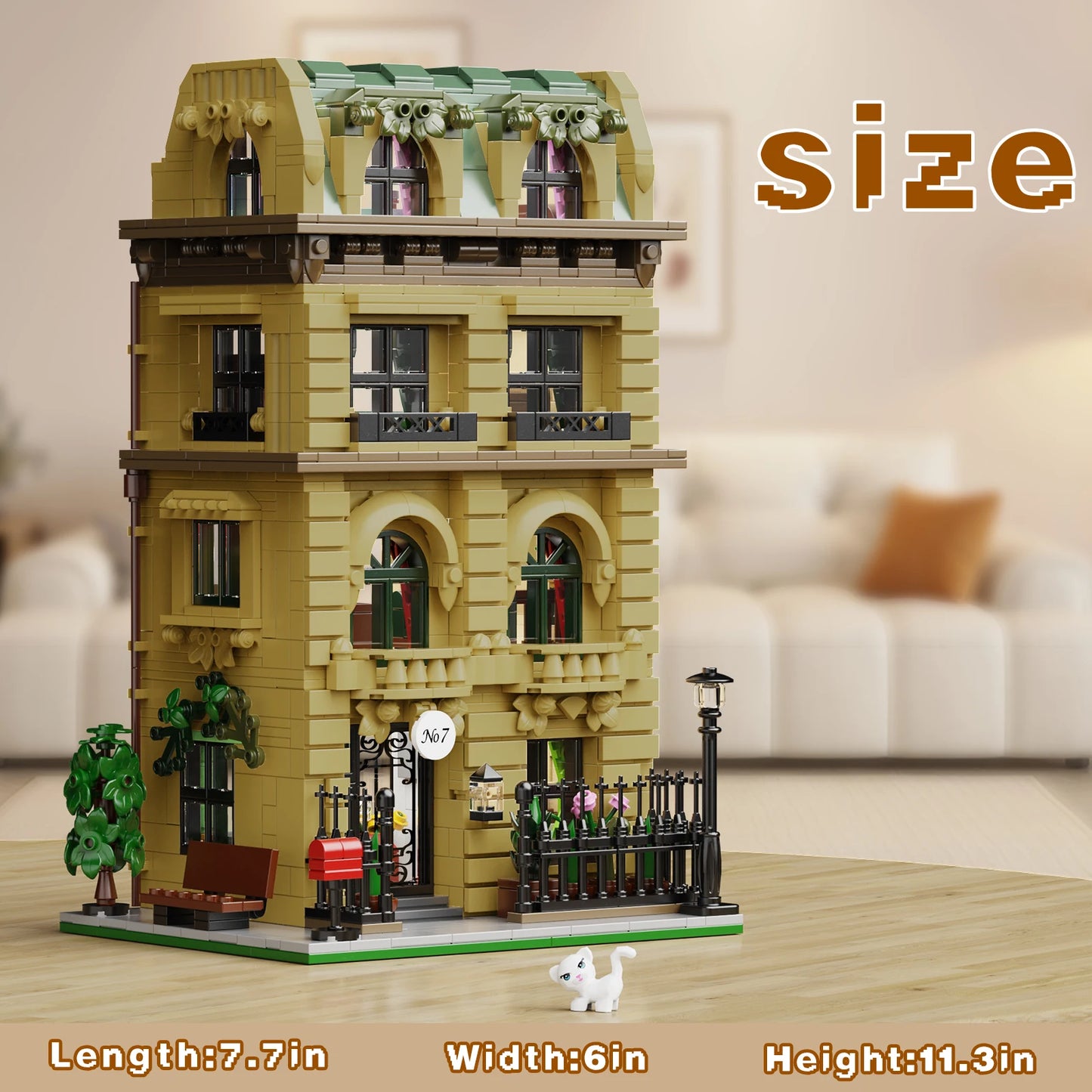 Sheffield House Building Blocks Set Nanny Home Street View Retro Architecture Model Bricks Toys Birthday Gifts for Kids Adults