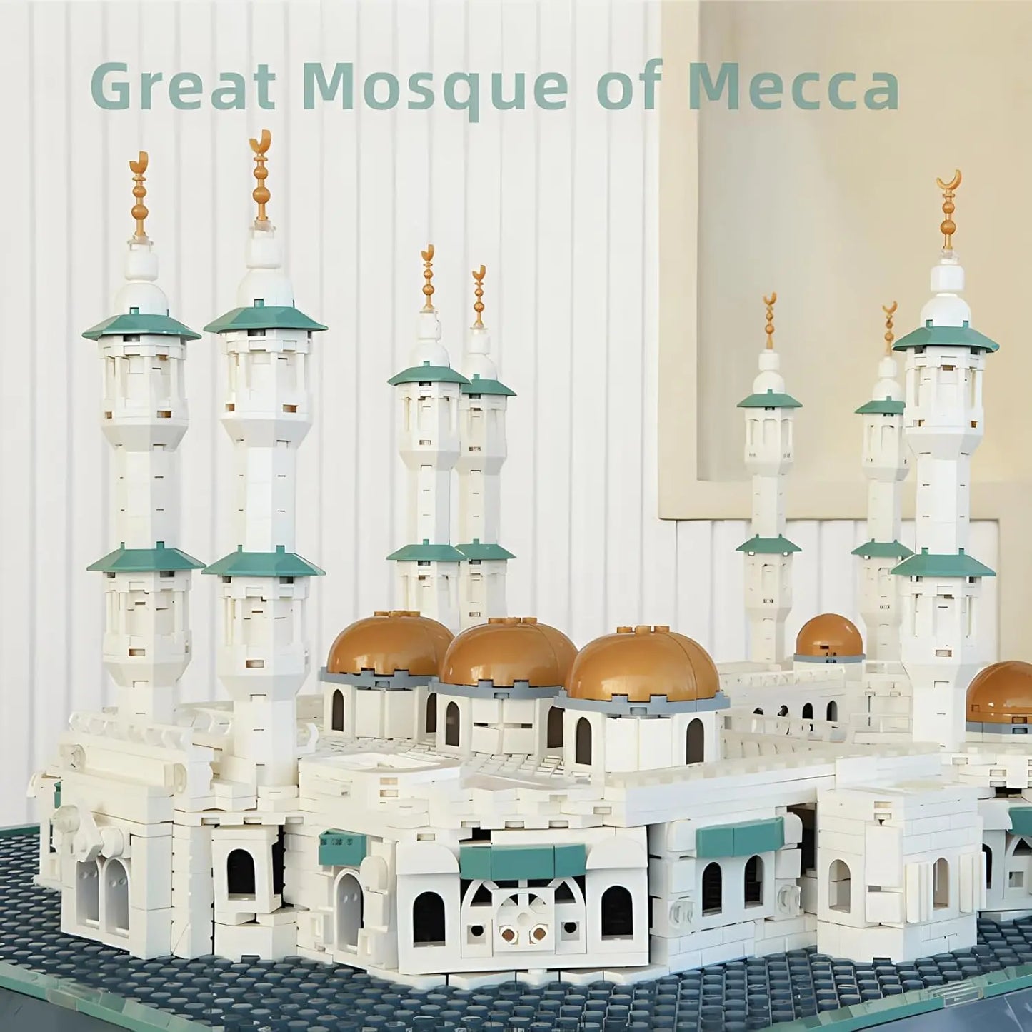 Great Mosque of Mecca Building Blocks Set Islamic Masjid Architectural Model Toys Muslim Eid Gifts for Kids Adult 2291 Pieces