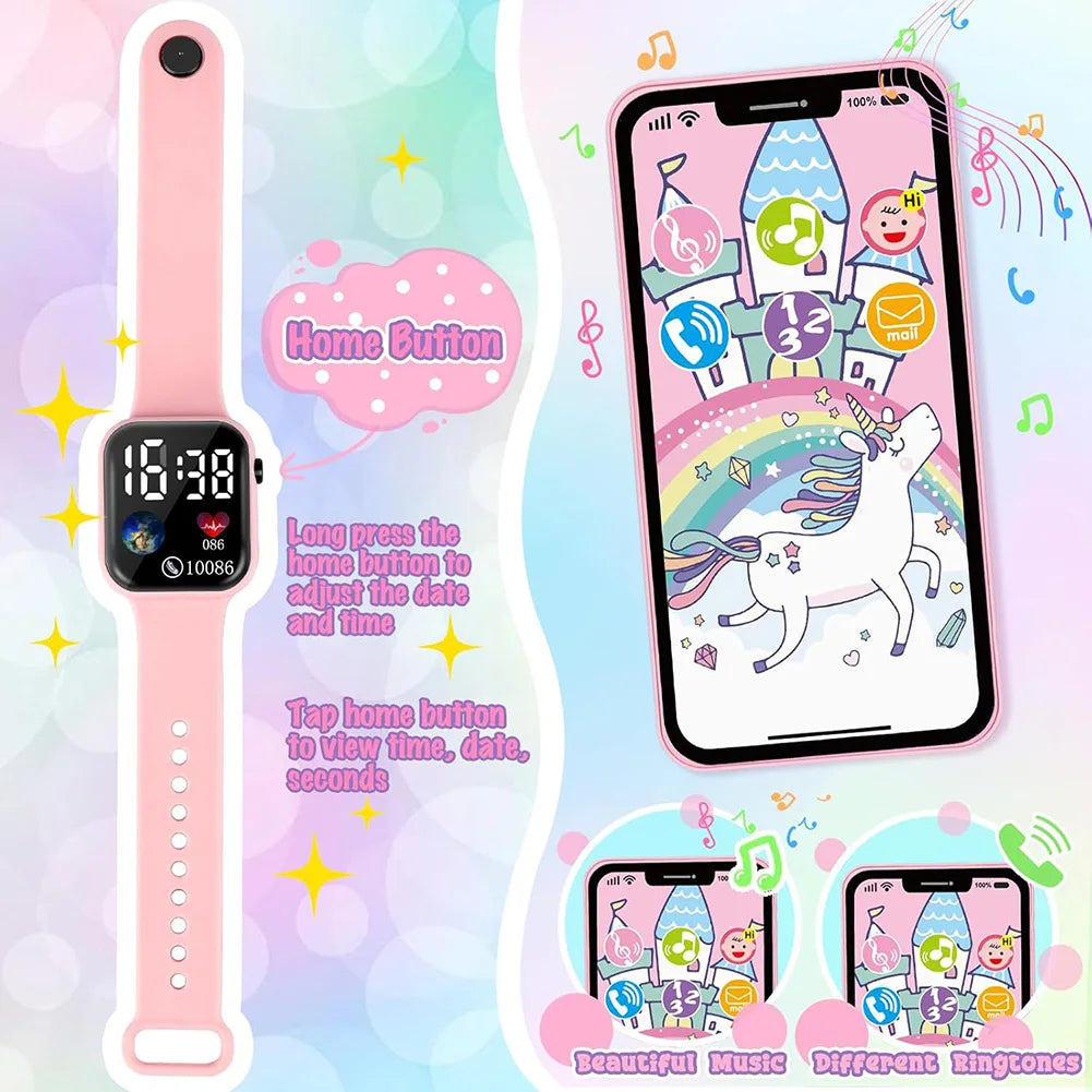 Little Girls Play Purse Princess Gifts 32 Pcs Toddler Purse Cell Phone/Makeup/Keys Kids Pretend Play Purse Girls Birthday Gifts