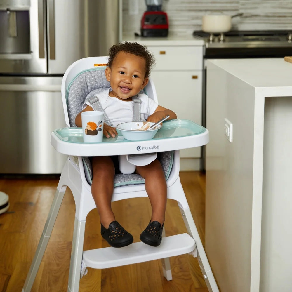 Kids 5-Piece Mealtime Set Woodland Characters Plate Bowl Cup Fork Spoon BPA Free Dishwasher Safe Perfect Gift Children