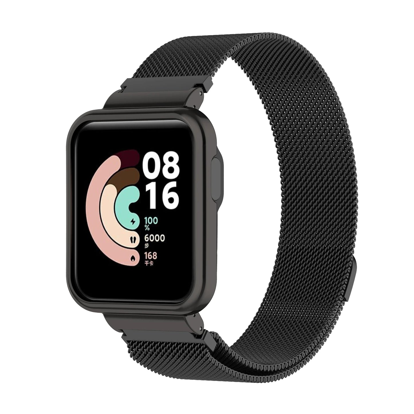 Milanese loop For Xiaomi Mi Watch Lite strap Metal Magnetic Band Redmi watch 2 lite/Redmi watch 1 2/Horloge 2 Bracelet+Case