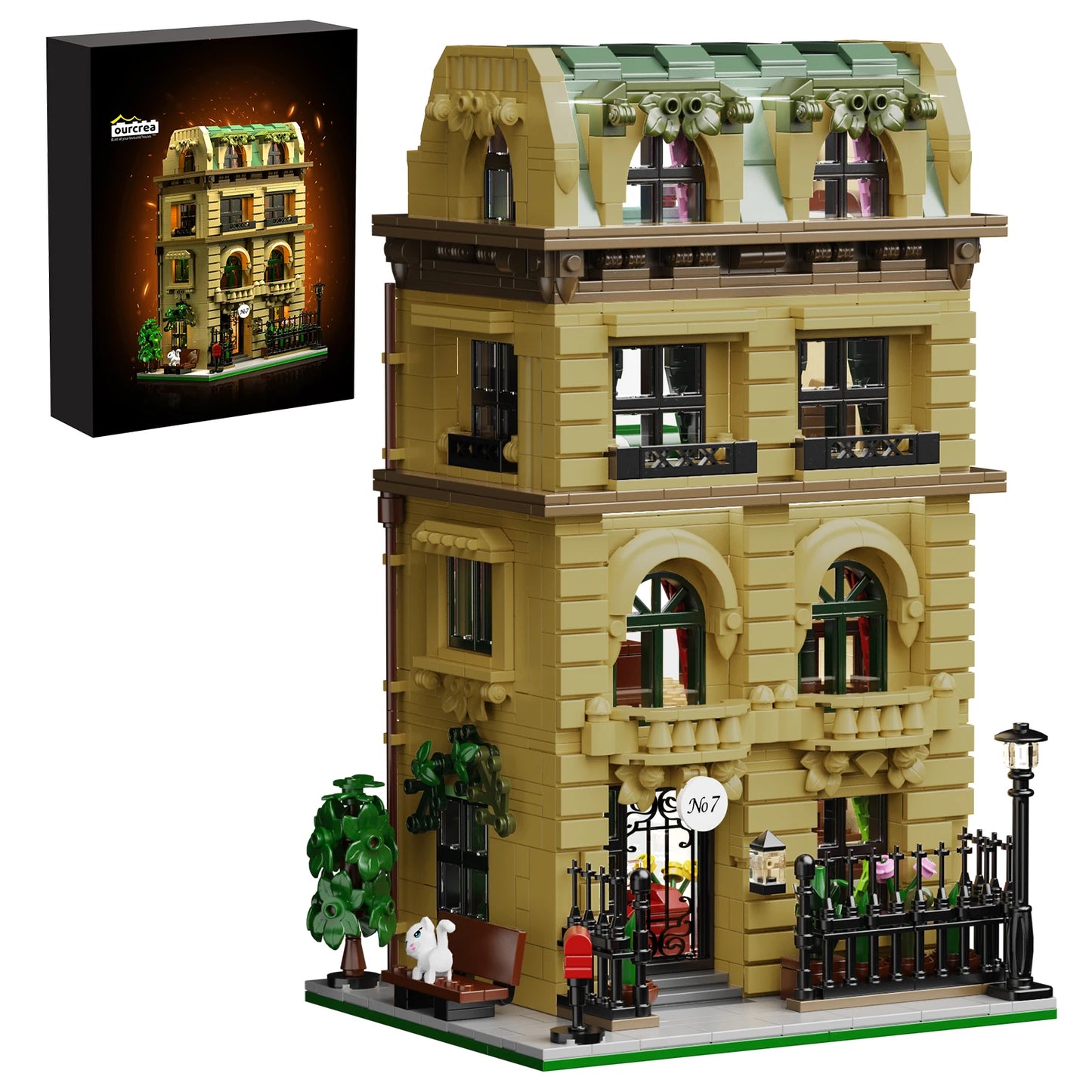 Sheffield House Building Blocks Set Nanny Home Street View Retro Architecture Model Bricks Toys Birthday Gifts for Kids Adults