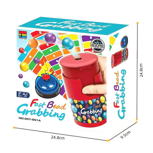 Color Line Bingo Fast Bead Grabbing Game for Two Players with Exciting Bells Funny Strategy Games Perfect for Kids and Adults